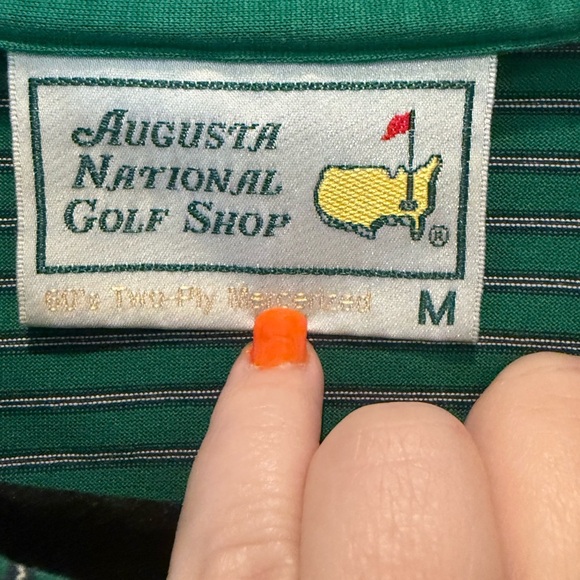 Classic Green Striped Polo Shirt - Picture 3 of 5